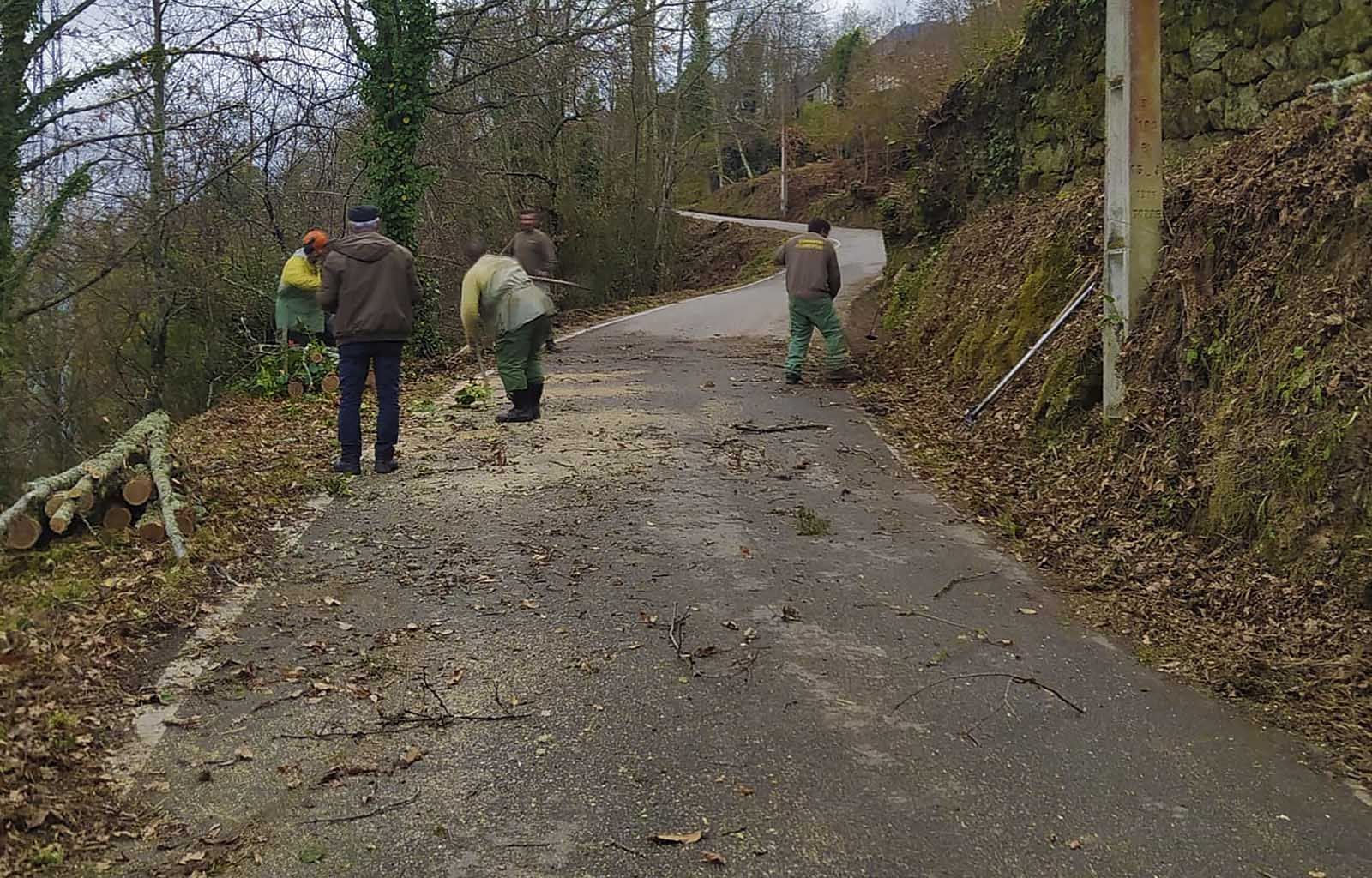 Limpeza na estrada de Avitoure, Açoreira e Pias!